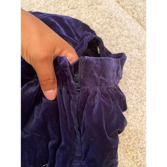 Janie and Jack Blue velvet skirt - Picture 5 of 8